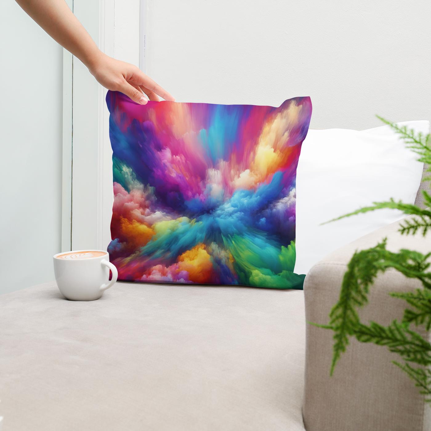 Serene Vibrance Cotton Cushion