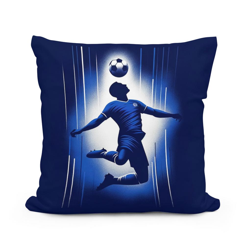 London Blue Header Cotton Cushion