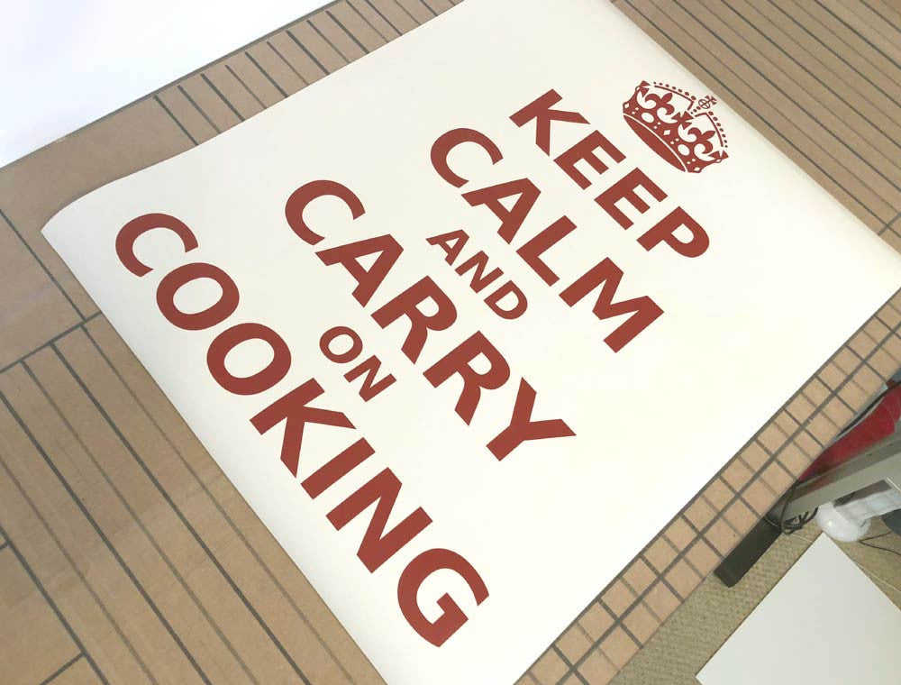 Keep Calm and Carry On Cooking Wall Sticker