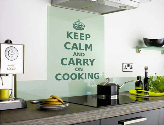 Keep Calm and Carry On Cooking Wall Sticker