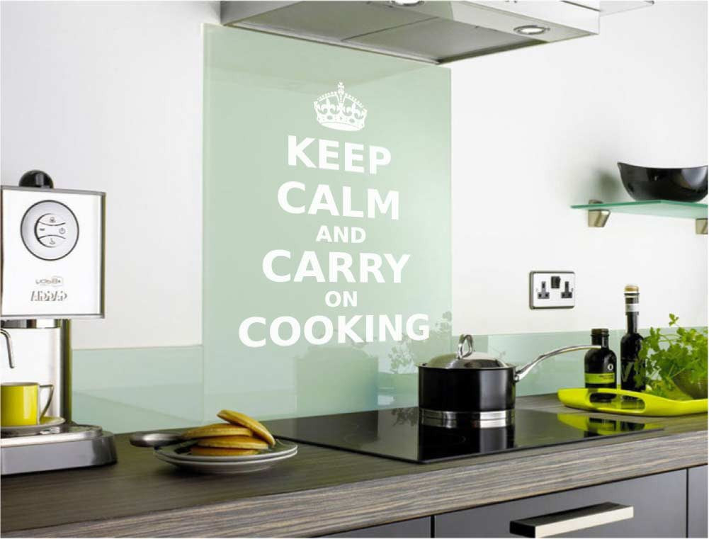 Keep Calm and Carry On Cooking Wall Sticker