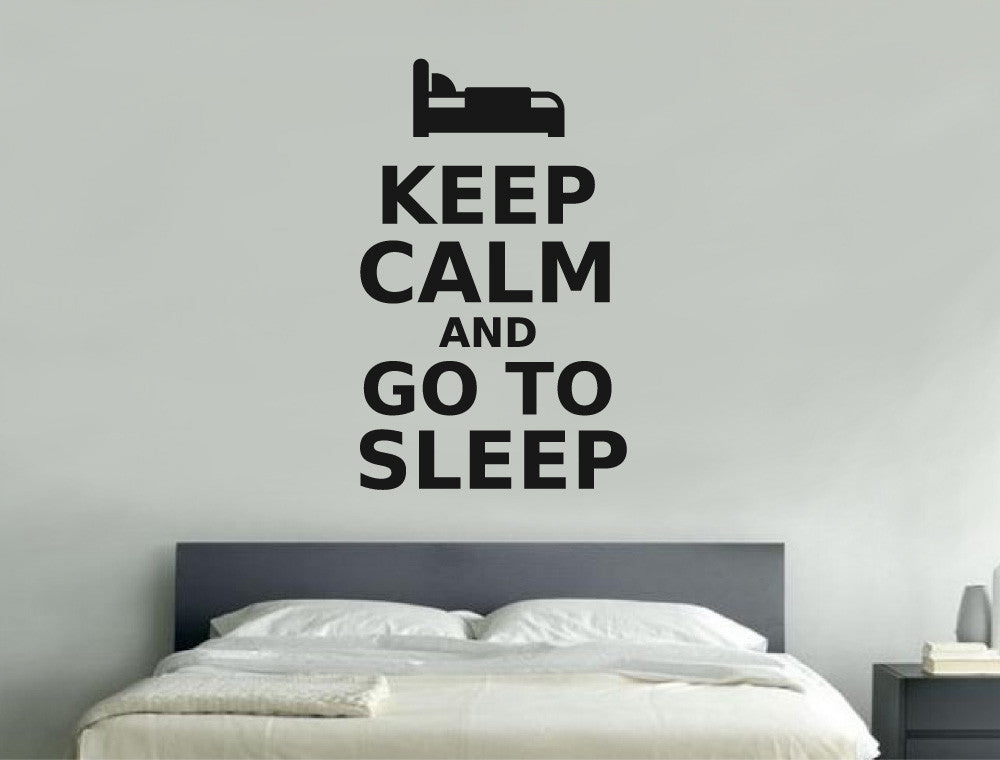 Keep Calm and Go to Sleep Wall Sticker