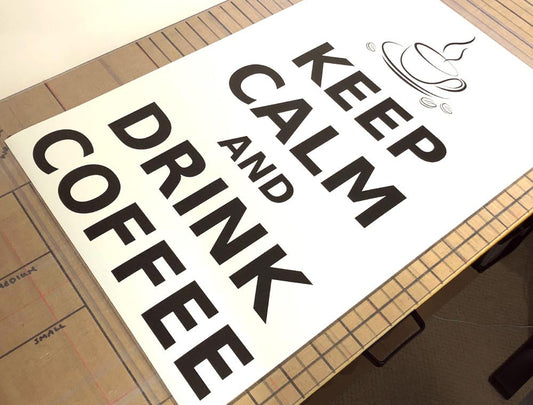 Keep Calm and Drink Coffee Wall Art Quote Sticker