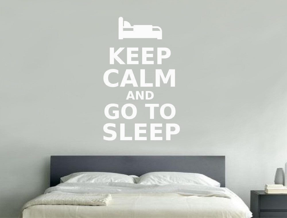 Keep Calm and Go to Sleep Wall Sticker