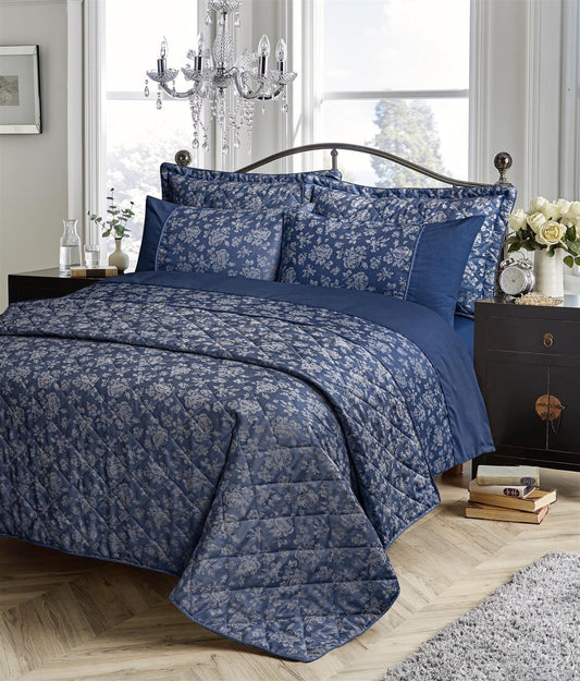 Kew Hand Woven Jacquard Cotton Quilt Cover Duvet Sets & Bedspreads Luxurious Cotton Rich Bedding with Exquisite Design Available in All Sizes by OLIVIA ROCCO