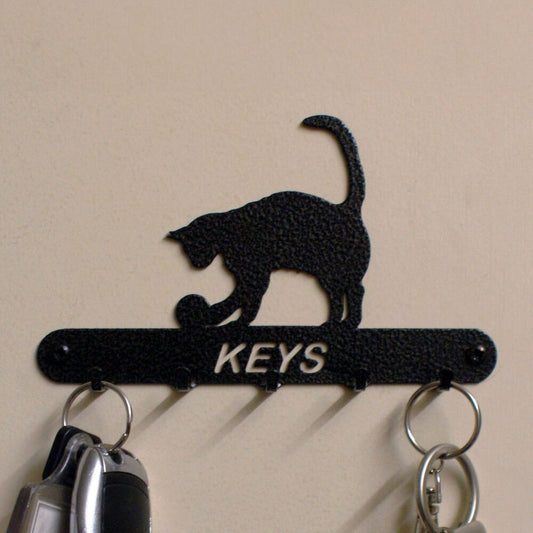 PoppyForge Cat & Ball Key Holder