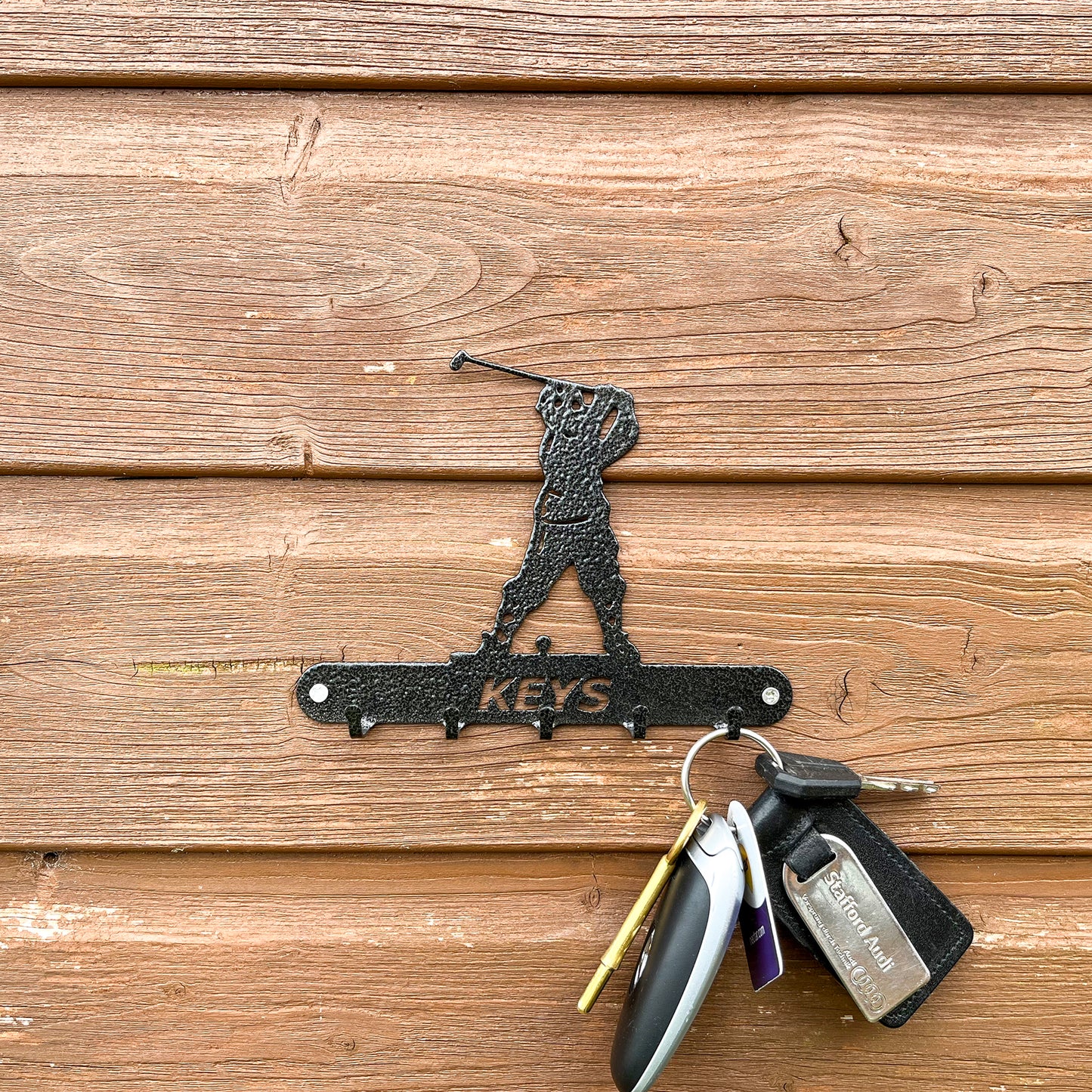 PoppyForge Golfer Key Holder