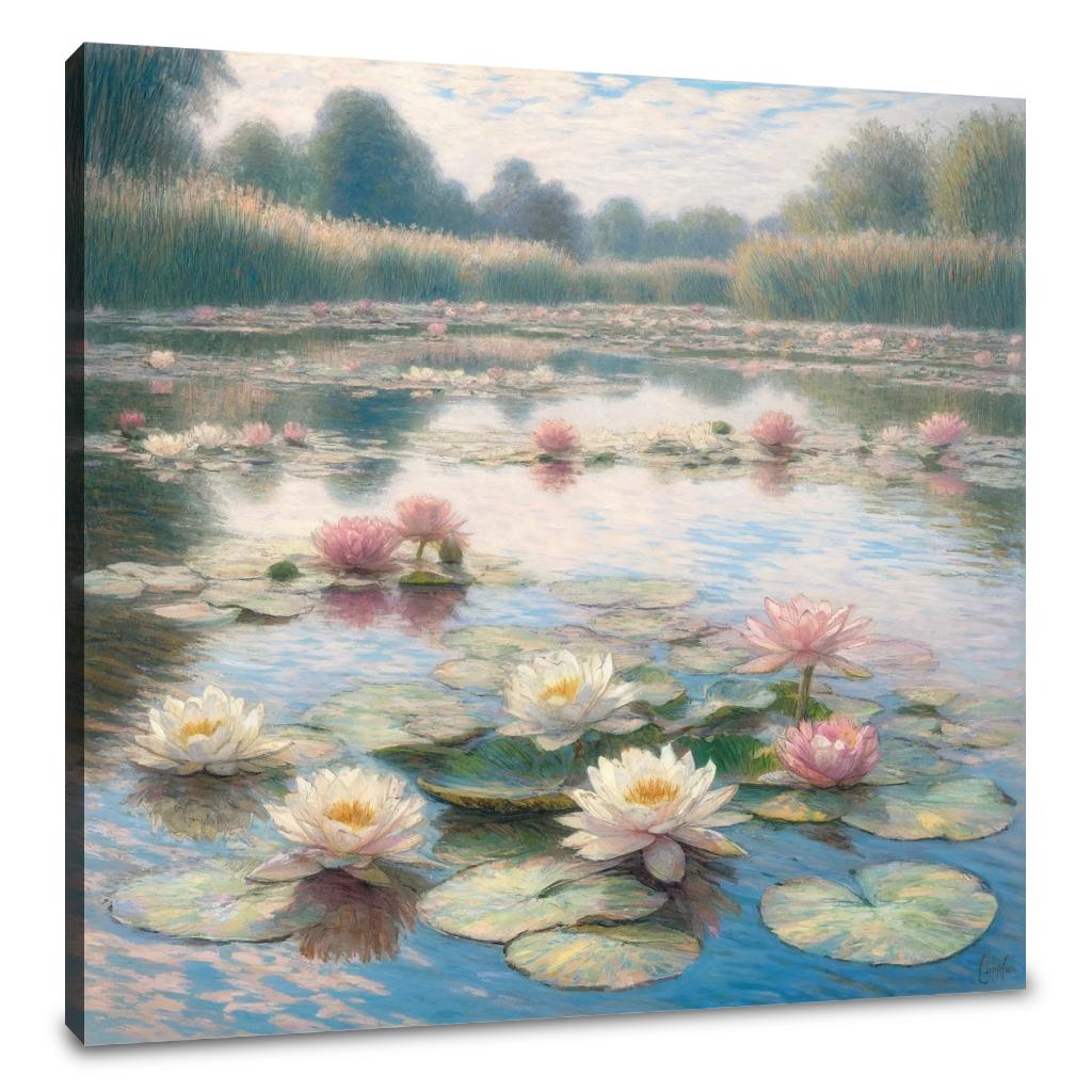Lily Pond Serenity Canvas