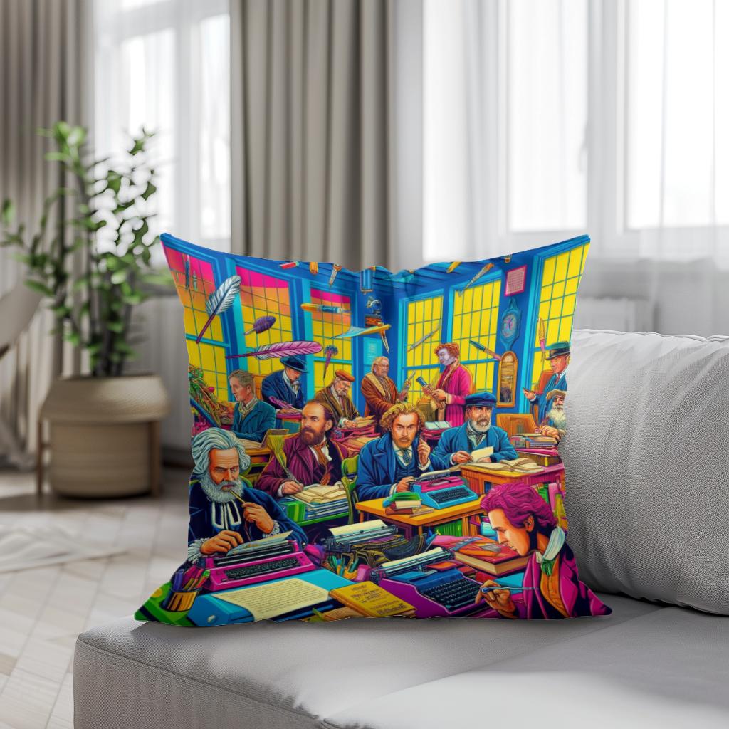 Literary Pop Cotton Cushion