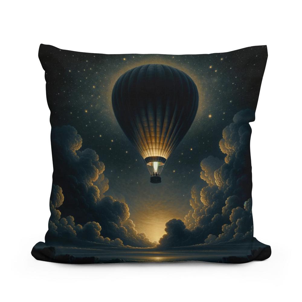 Nocturnal Elegance Cotton Cushion