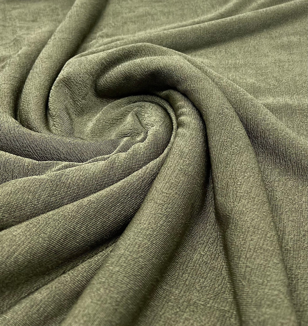 Khaki Acetate Slinky 4 Way Stretch Fabric