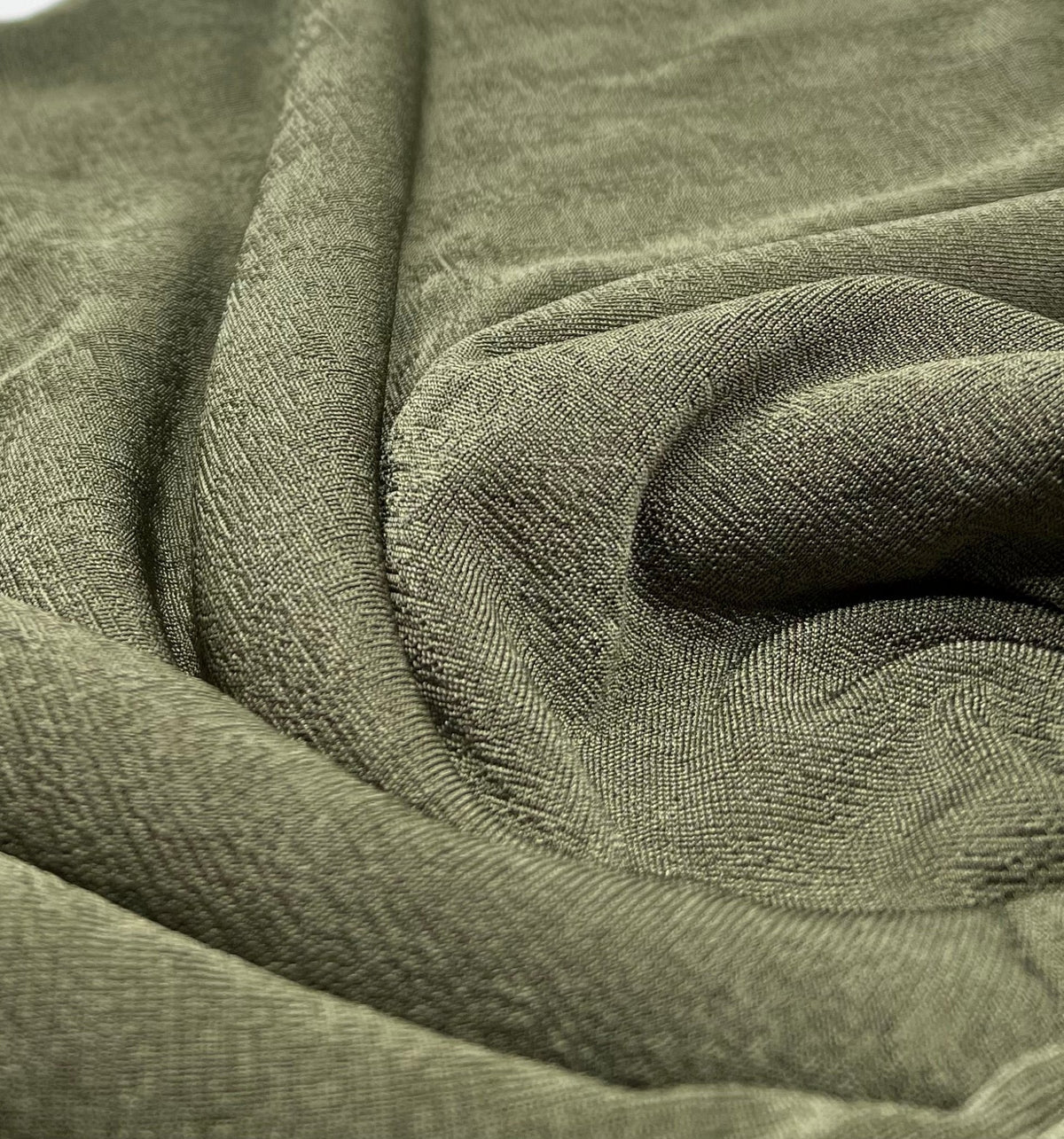 Khaki Acetate Slinky 4 Way Stretch Fabric