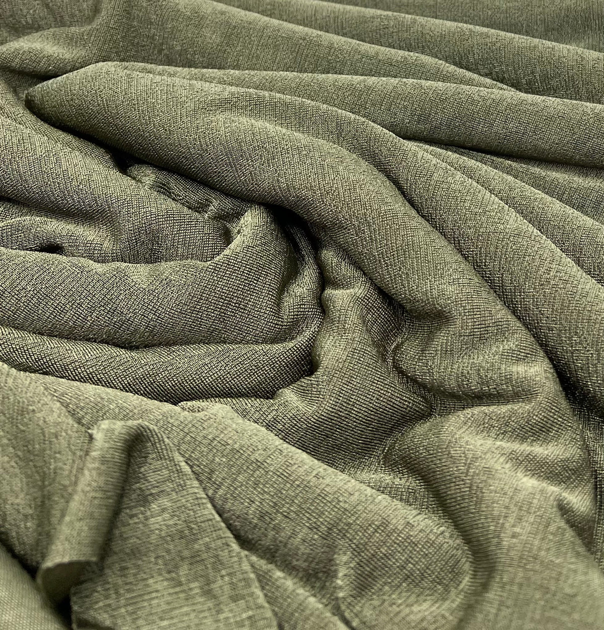 Khaki Acetate Slinky 4 Way Stretch Fabric