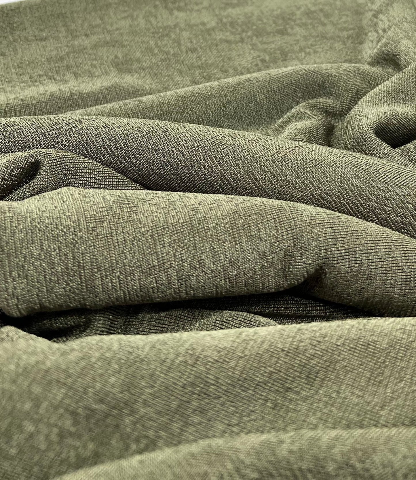 Khaki Acetate Slinky 4 Way Stretch Fabric