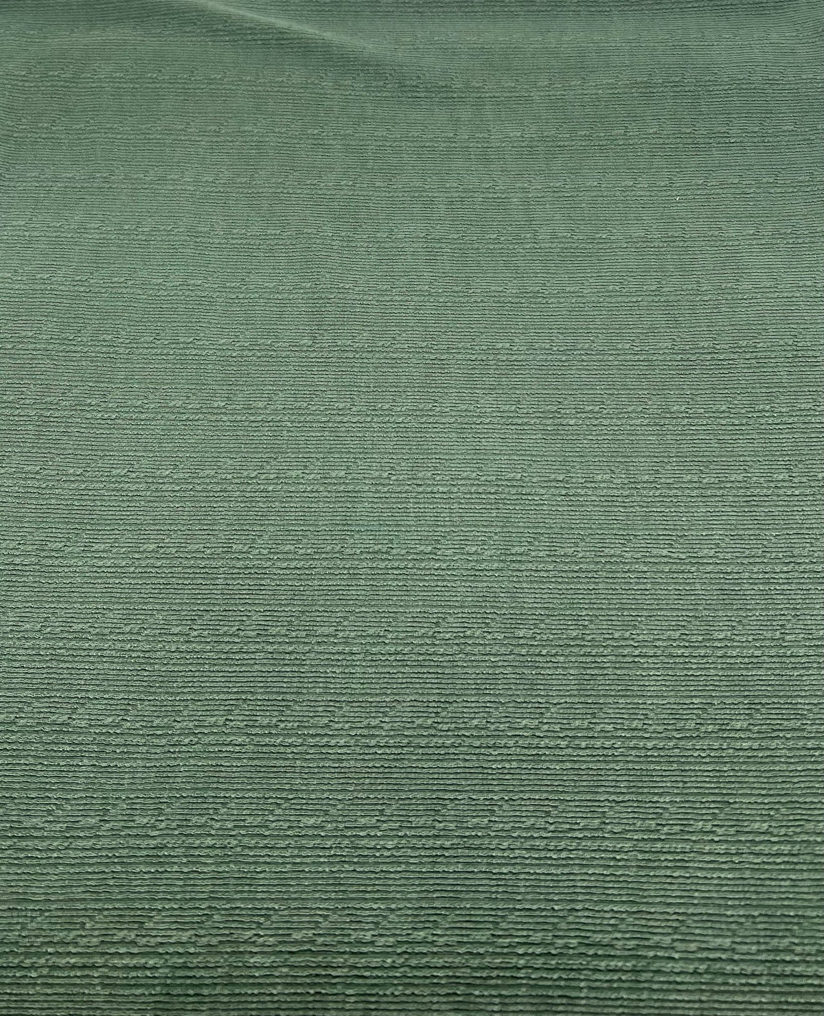 Khaki Green Soft Striped Textured Stretch Fabric
