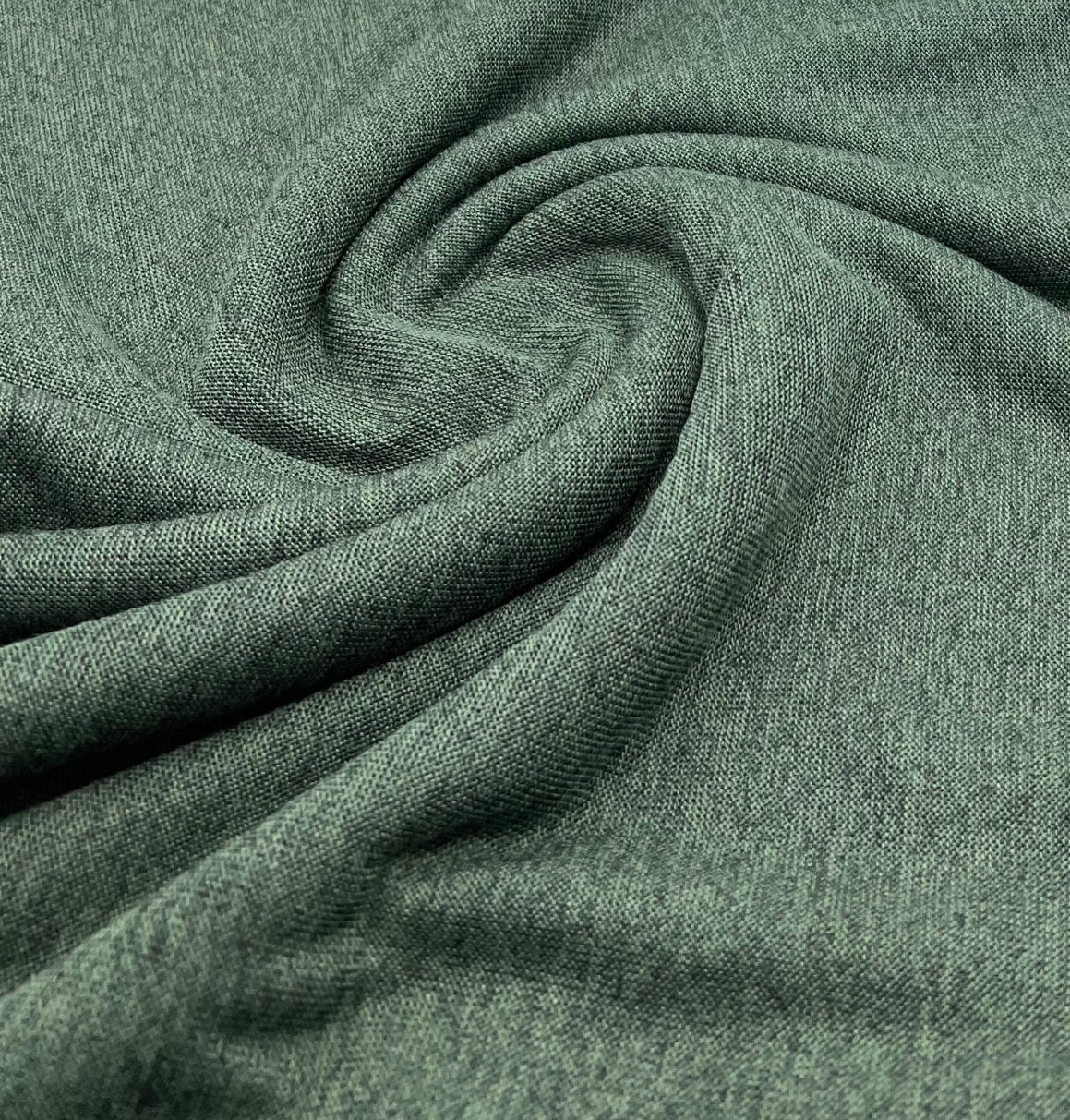 Khaki Melange Knit Stretch Fabric