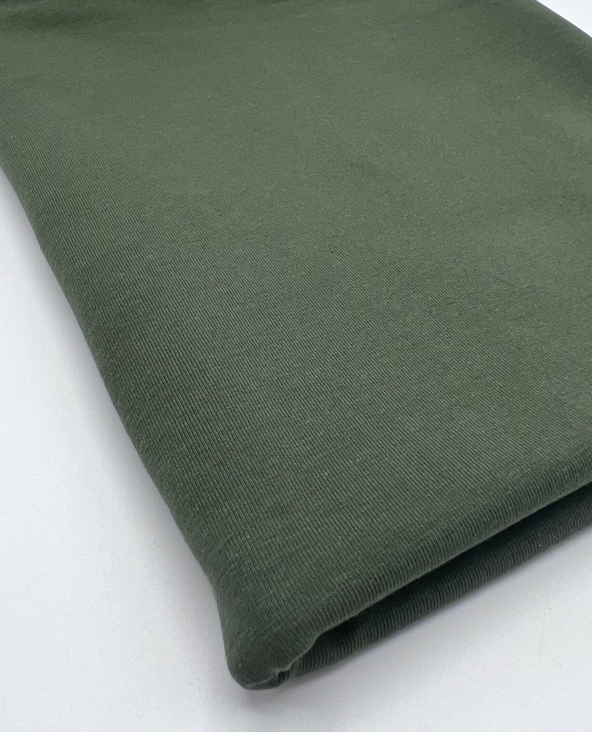 Khaki Cotton Stretch Jersey 240 GSM 92/8 Lycra 4 Way Stretch