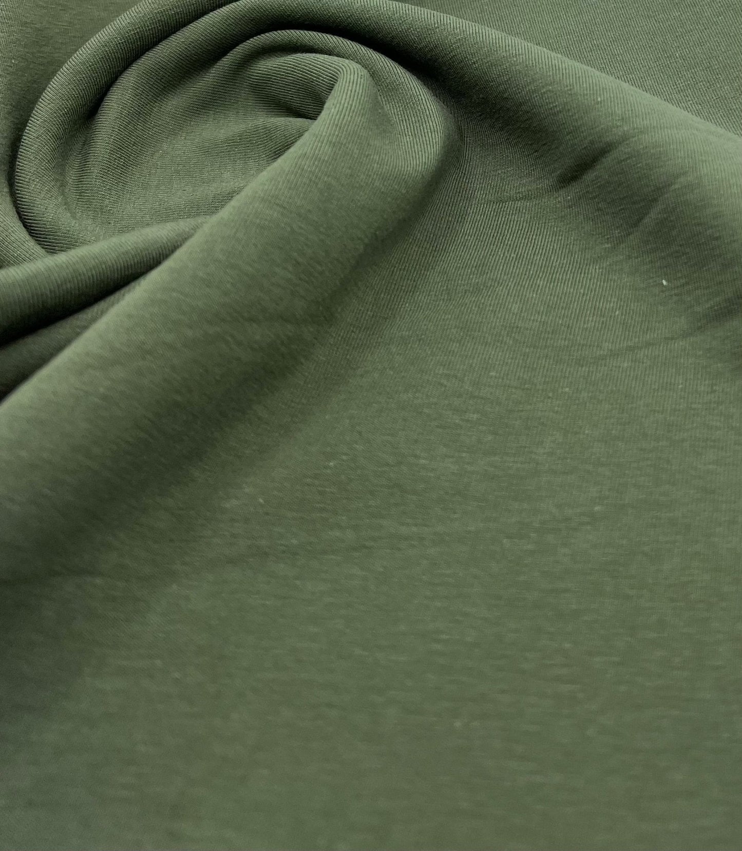 Khaki Cotton Stretch Jersey 240 GSM 92/8 Lycra 4 Way Stretch