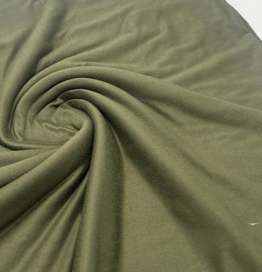 Khaki Plain Super Soft Bogota 4 Way Stretch Fabric