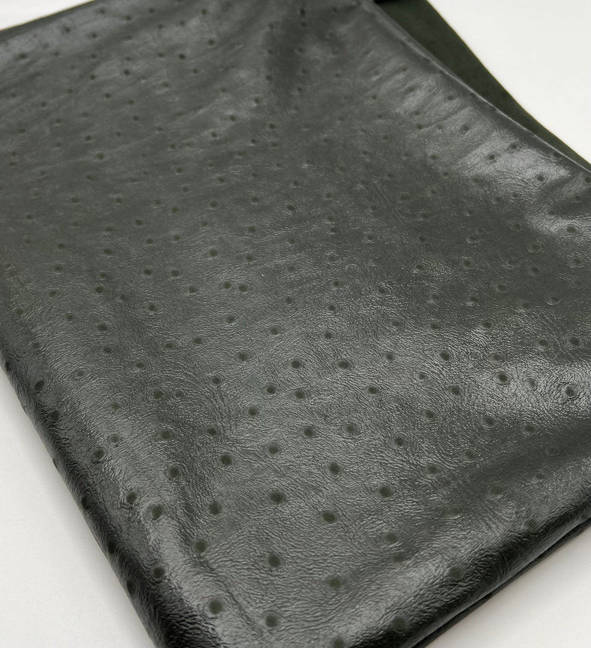 Khaki Spot Wet look Leather 2 Way Stretch Dress Craft Fabric