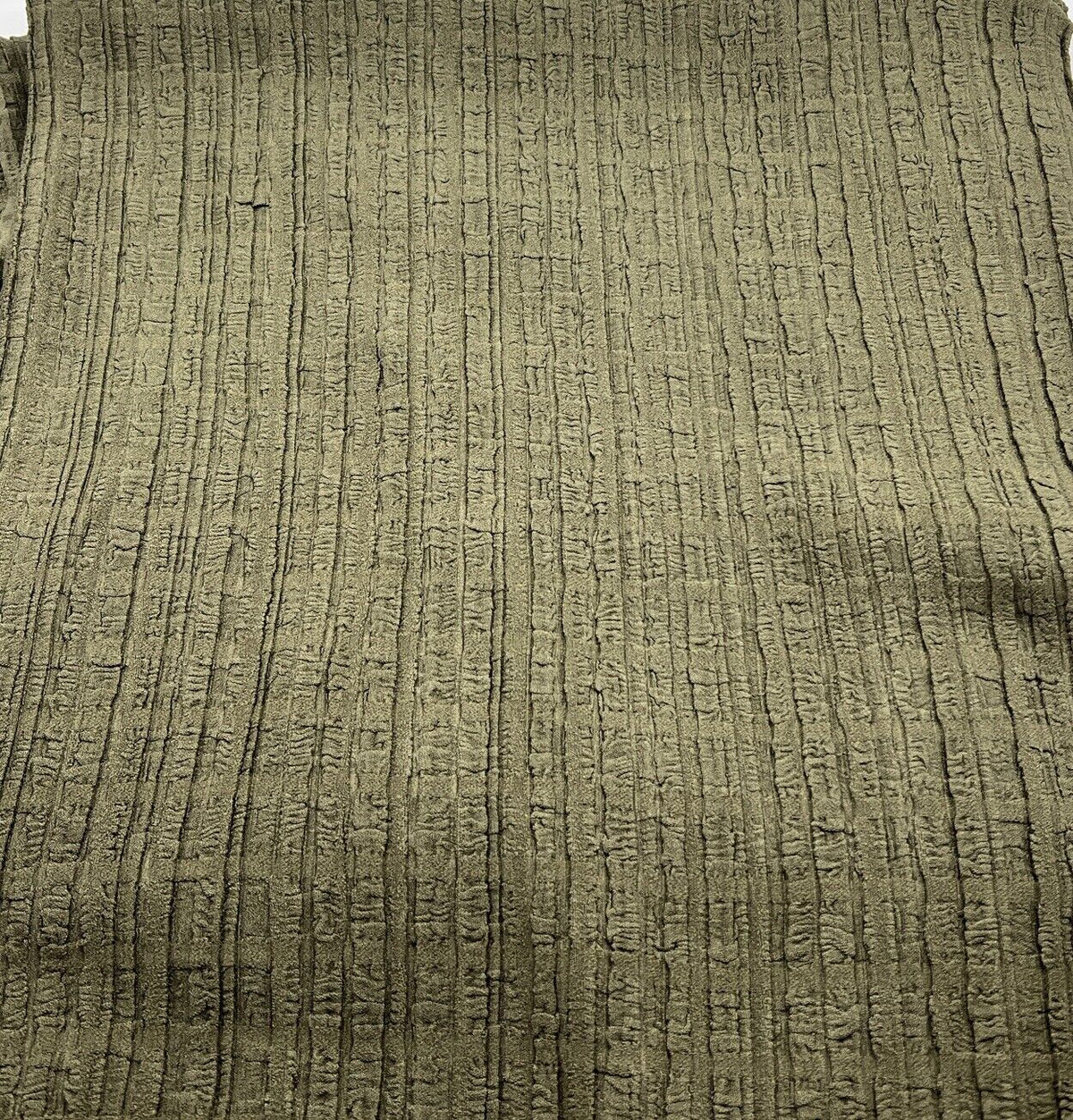 Khaki Thick Textured 4 Way Stretch Fabric