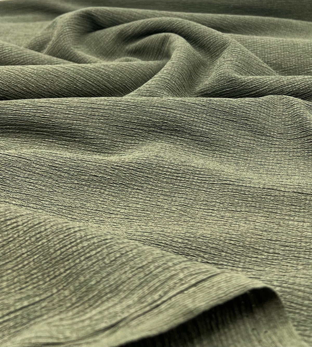 Khaki Textured Tree Bark Stretch Dress Craft Fabric