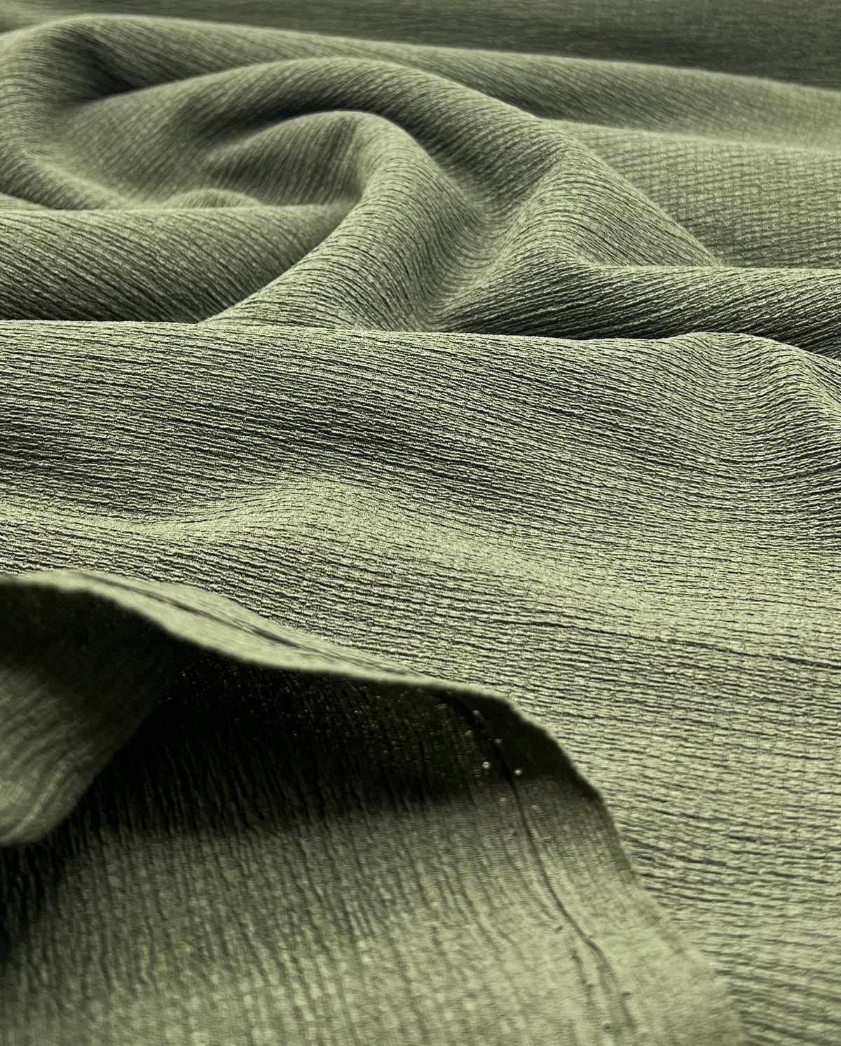 Khaki Textured Tree Bark Stretch Dress Craft Fabric