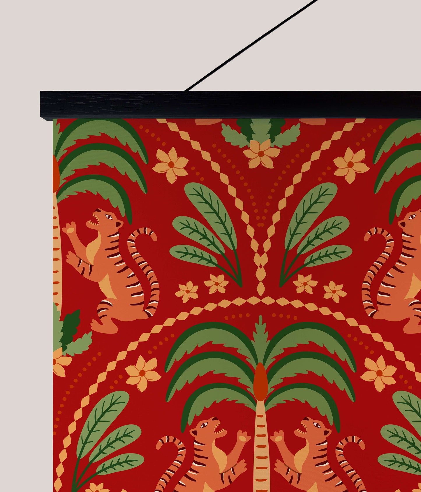 Graphic Tiger Tapestry