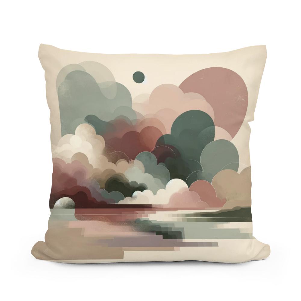 Serene Echoes Cotton Cushion