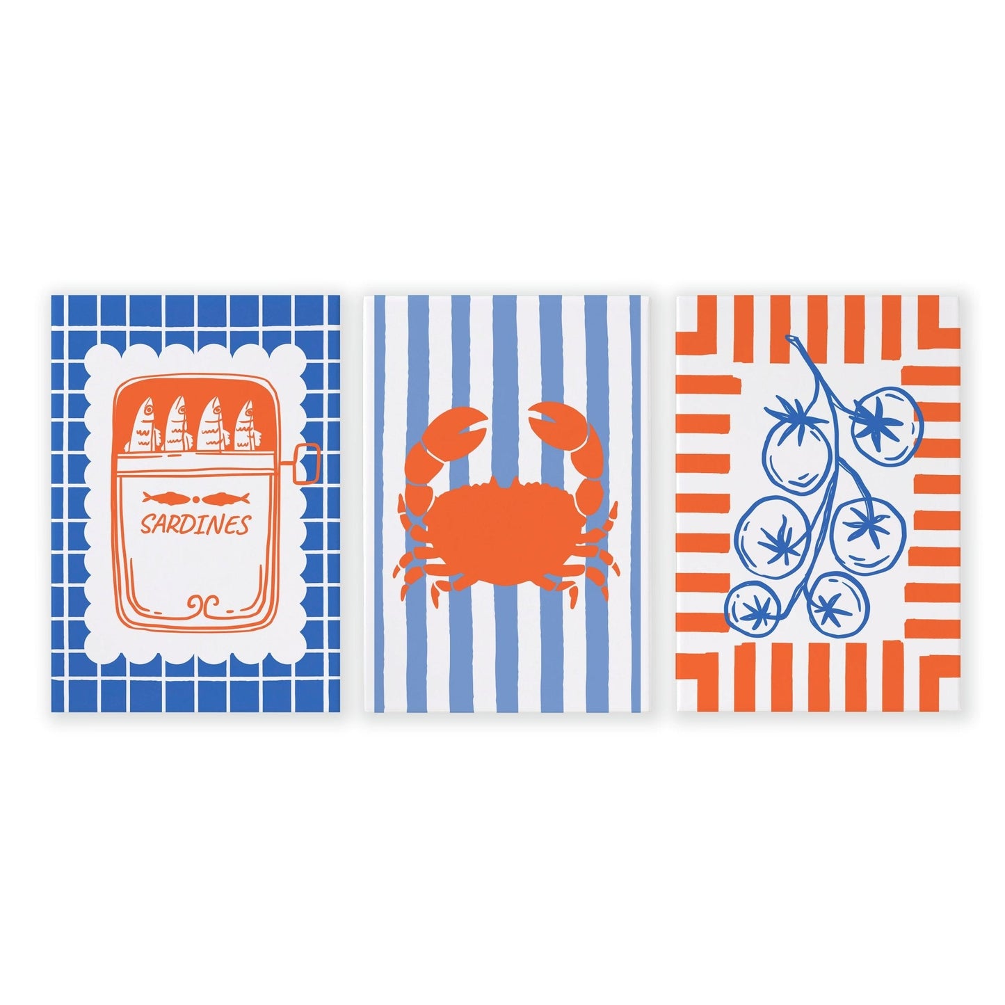 Kitchen Modern Wall Decor | Set of 3 Italian Lifestyle Wall art Prints