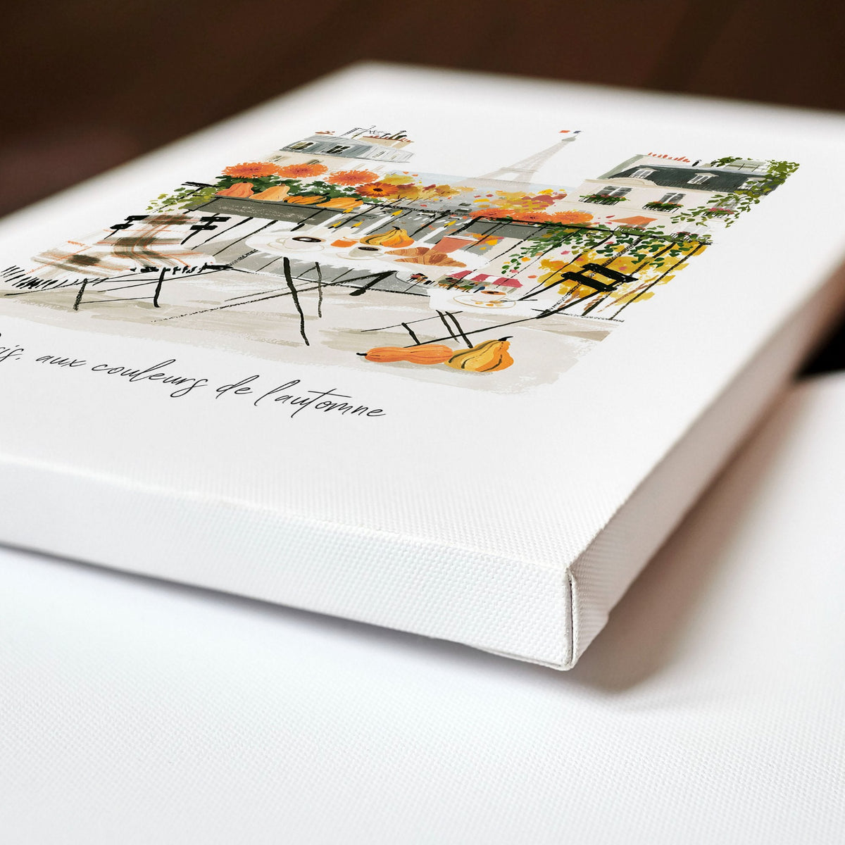 Kitchen Prints for Wall Autumn Paris Watercolour "Paris aux couleurs de l'automne" | Set of 3