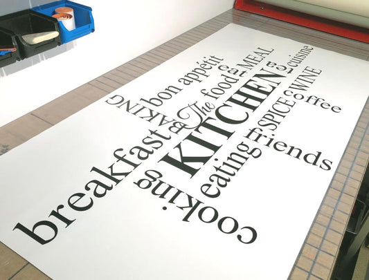 Kitchen Word Art Wall Sticker – Word Cloud Vinyl Wall Decor
