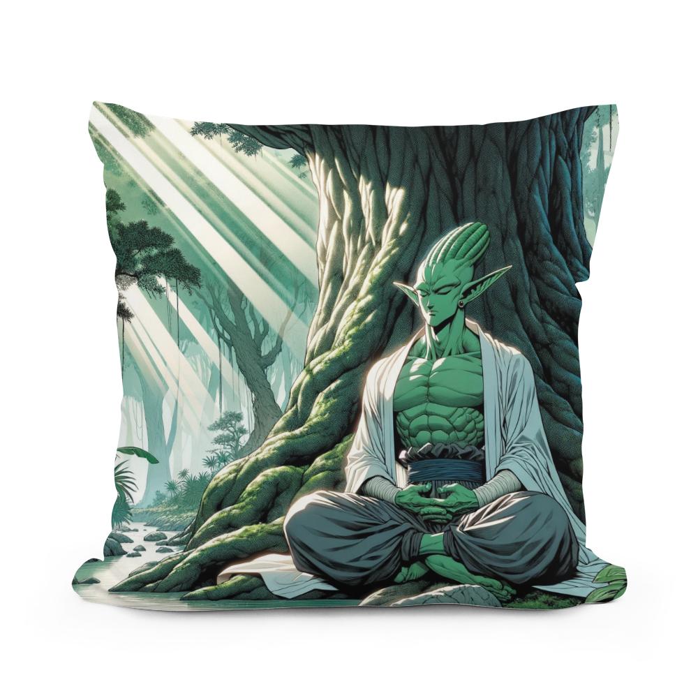 Verdant Wisdom Cotton Cushion