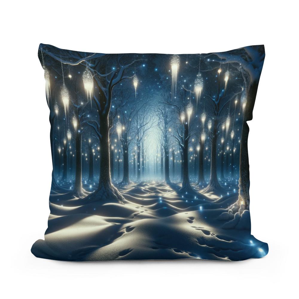 Luminous Winter Fantasy Cotton Cushion