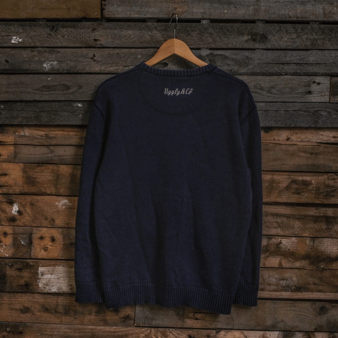 Navy U&C Knit Jumper