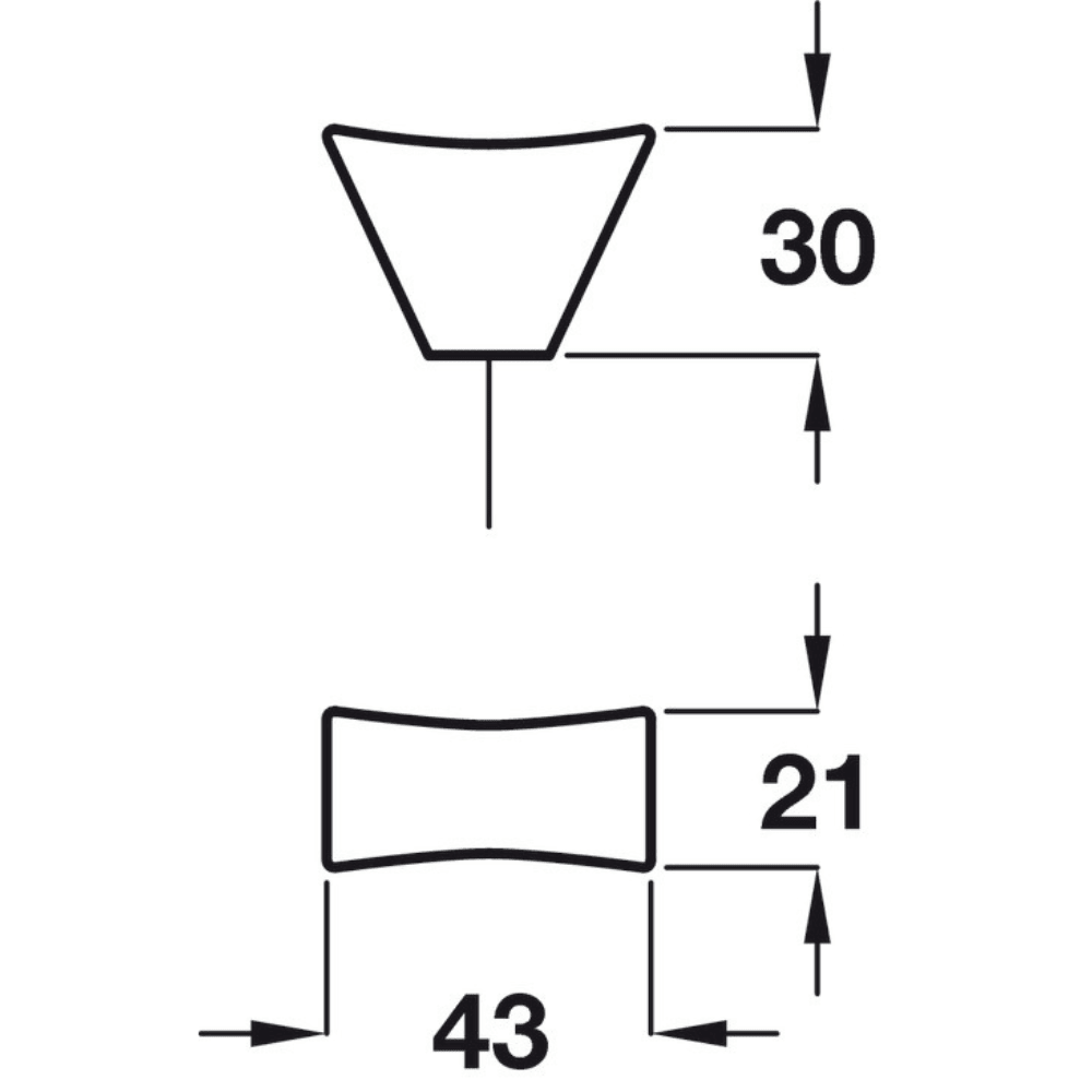 Knob, Zinc Alloy, 43mm, Caleido | CLEARANCE