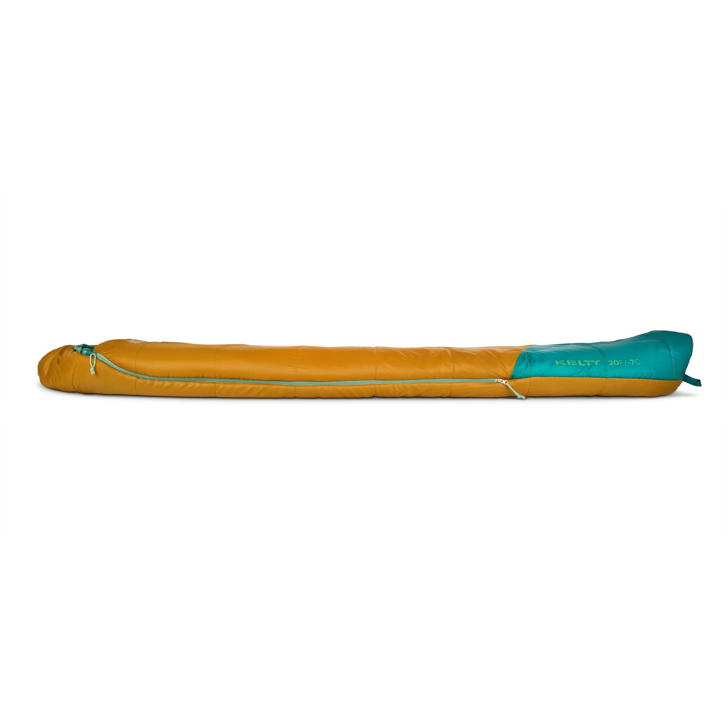 Kelty Kids' Mistral 20°F (-7°C) Synthetic Sleeping Bag - One Size - Woodthrush/Deep Lake/Malachite