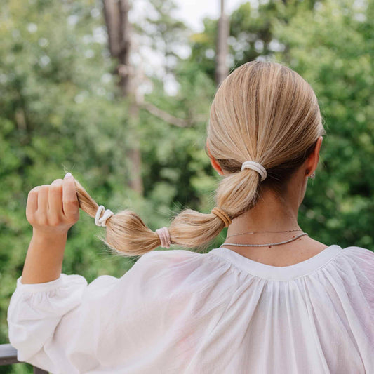 KOOSHOO Plastic-Free Round Hair Ties Mondo 4-Pack – Golden Fibres