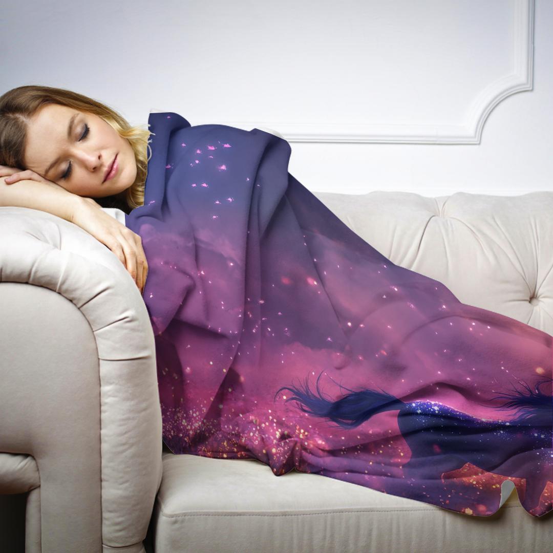 Unicorn Firefly Dreamscape Blanket