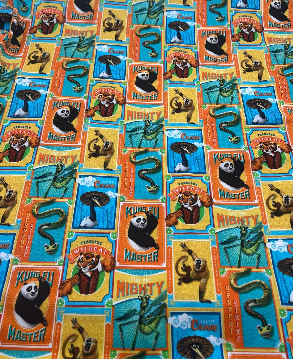 Kung Fu Panda Cotton Stretch Jersey 200 GSM 95/5 Lycra 4 Way Stretch