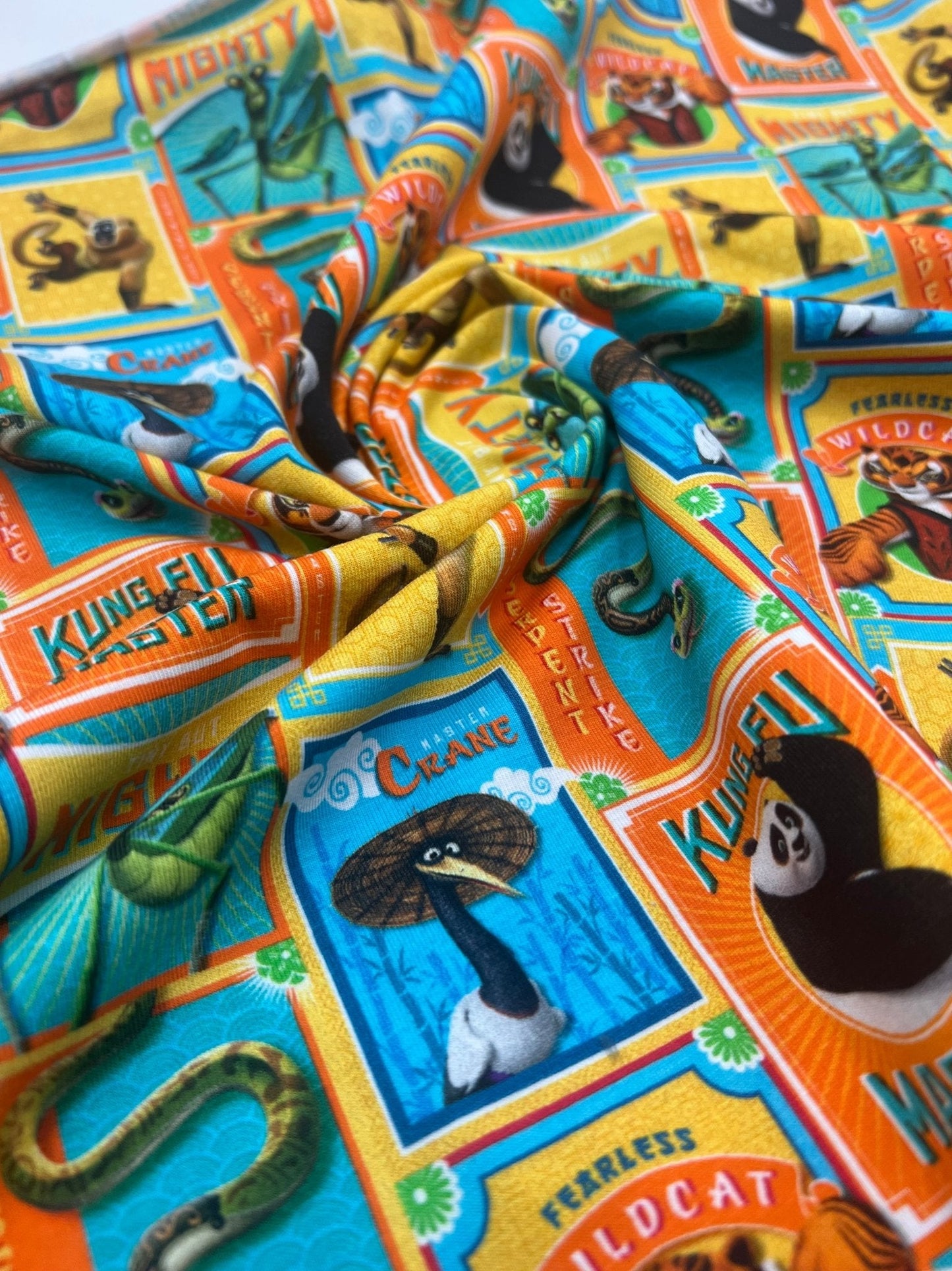 Kung Fu Panda Cotton Stretch Jersey 200 GSM 95/5 Lycra 4 Way Stretch