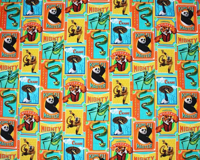 Kung Fu Panda Cotton Stretch Jersey 200 GSM 95/5 Lycra 4 Way Stretch