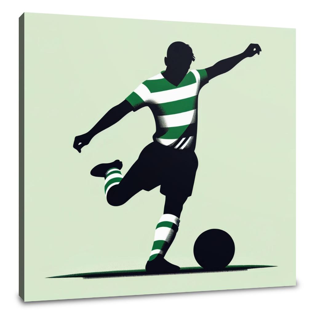 Celtic Free Kick Canvas