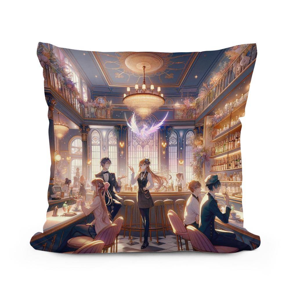 Enchanted Urban Elegance Cotton Cushion
