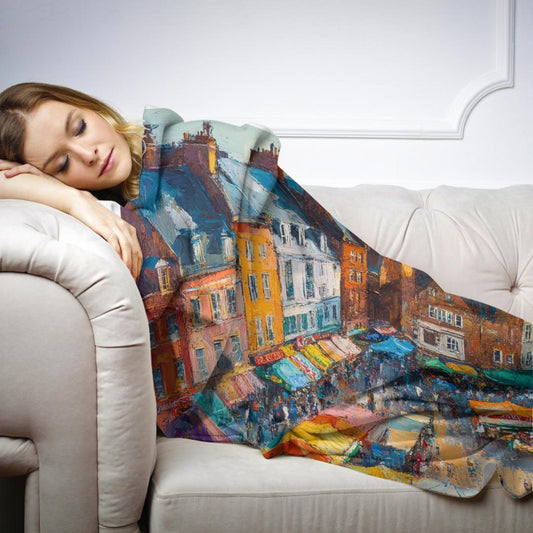 Norwich Market Sunset Blanket