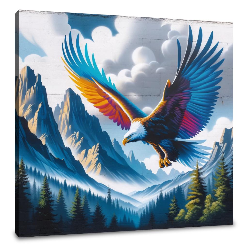 Majestic Soaring Eagle Canvas