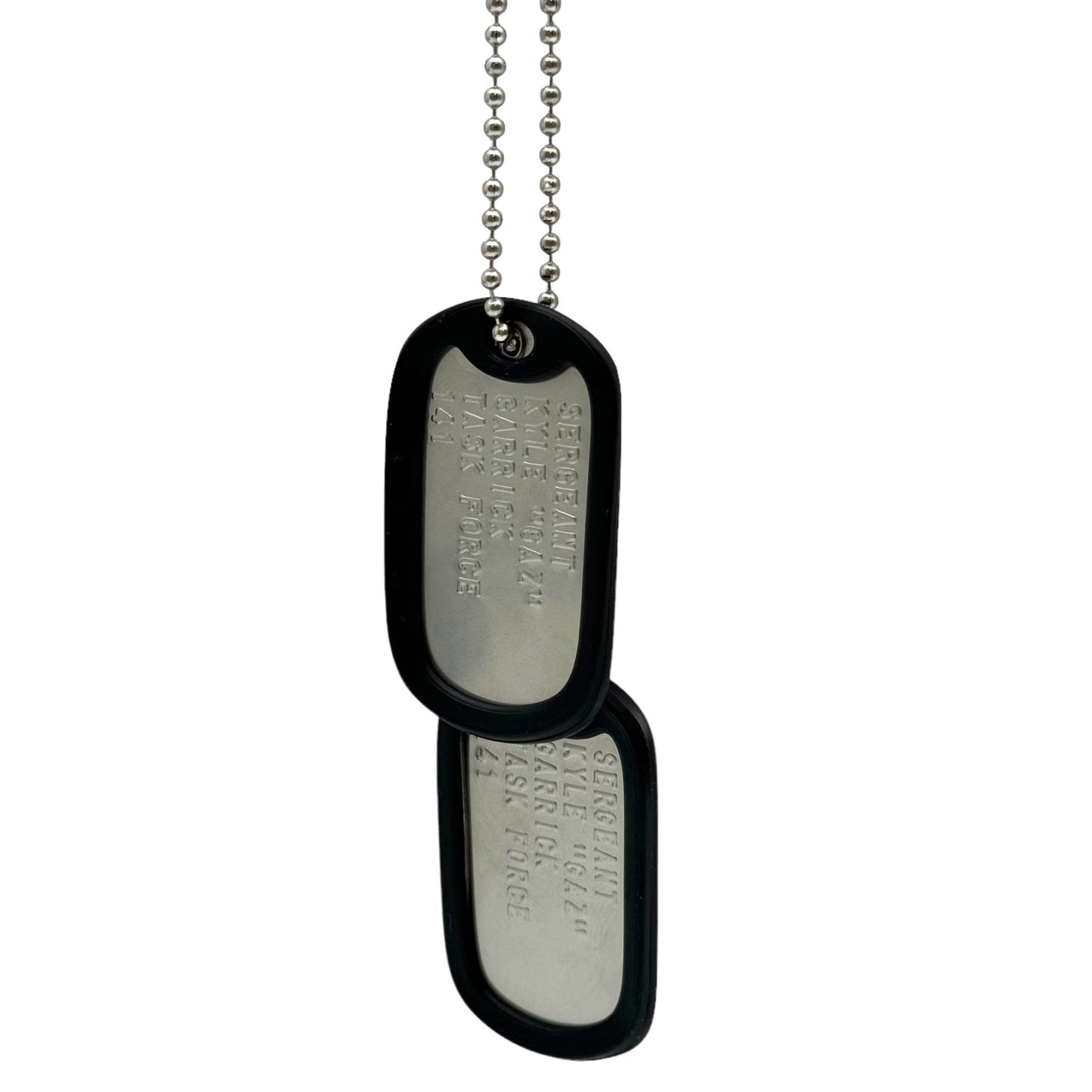 'KYLE GAZ GARRICK' Military Dog Tags - Cosplay Costume Prop Replica - Stainless Steel Chains Included