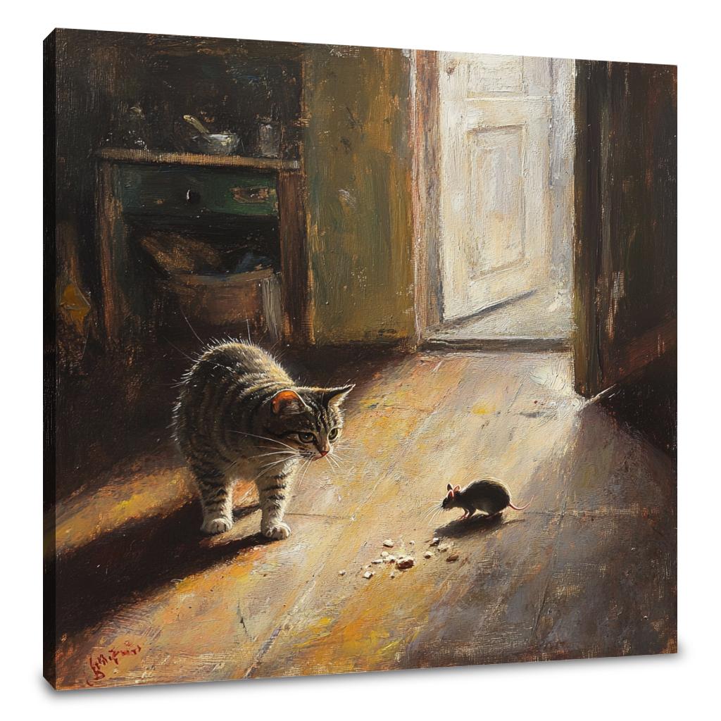 Cat's Hunt Canvas