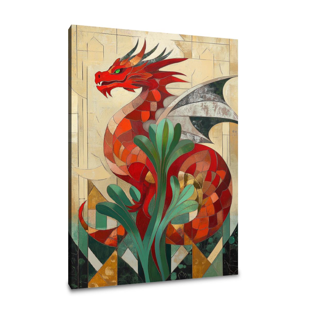 Welsh Dragon Leek Canvas