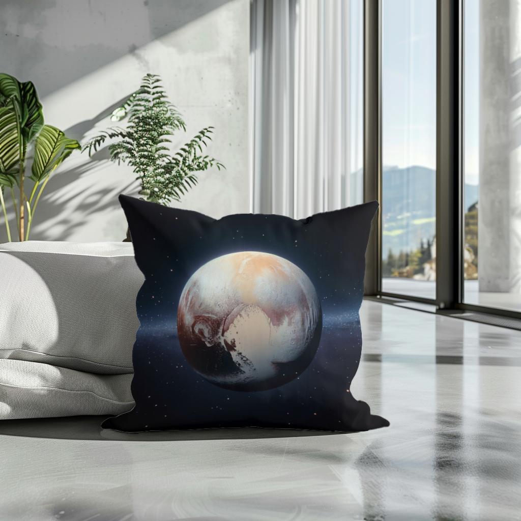 Pluto's Frozen Realm Cotton Cushion
